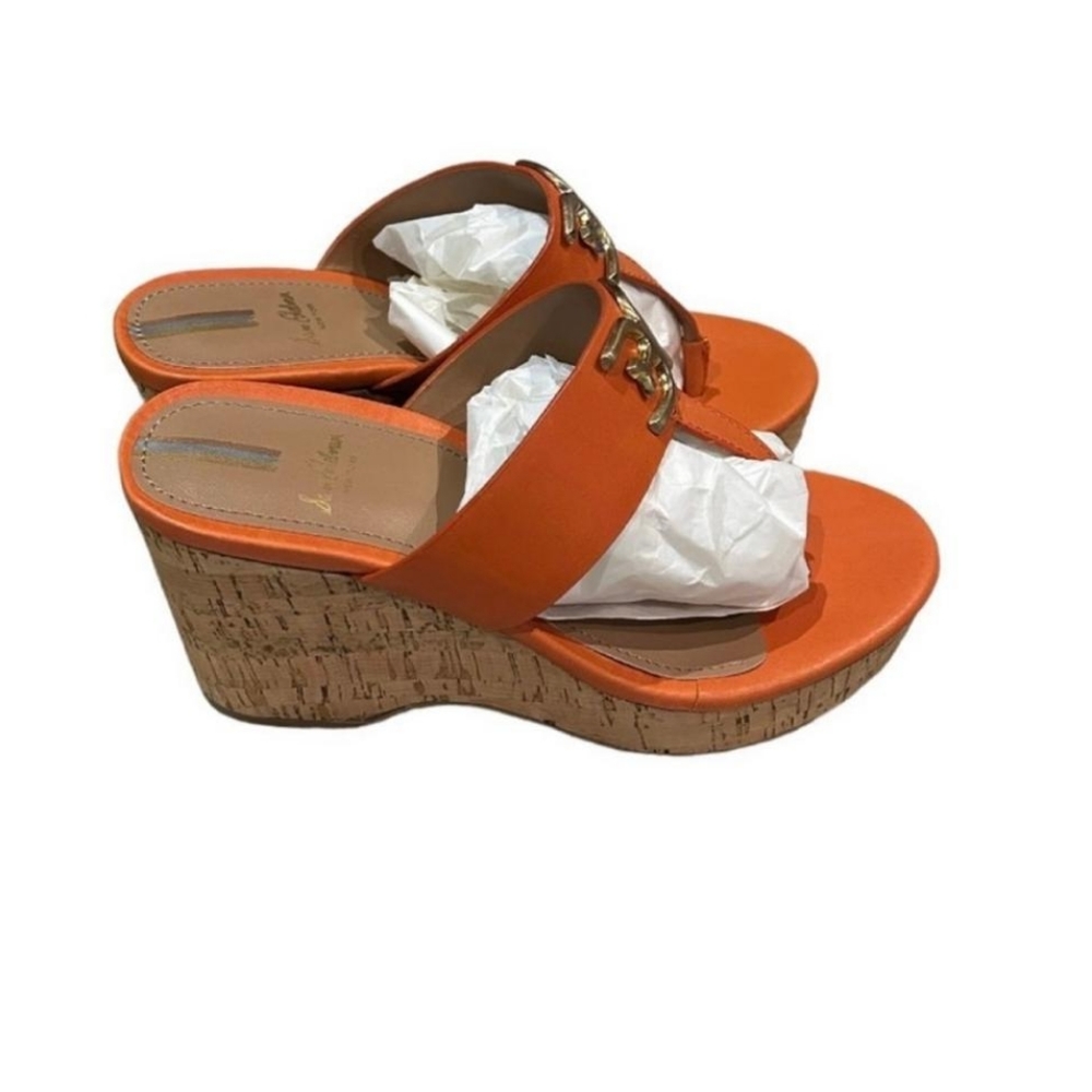 SandaIs Sam Edelman women size 7 m color orange